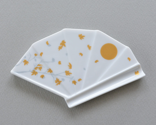 sense plate 四季 月 小皿／菓子皿／扇子／0285033 小皿