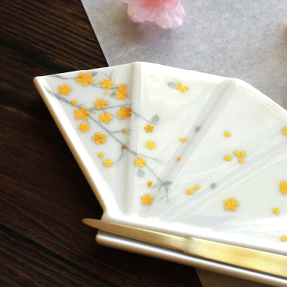 sense plate　四季　月　小皿／菓子皿／扇子／0285033 6枚目の画像