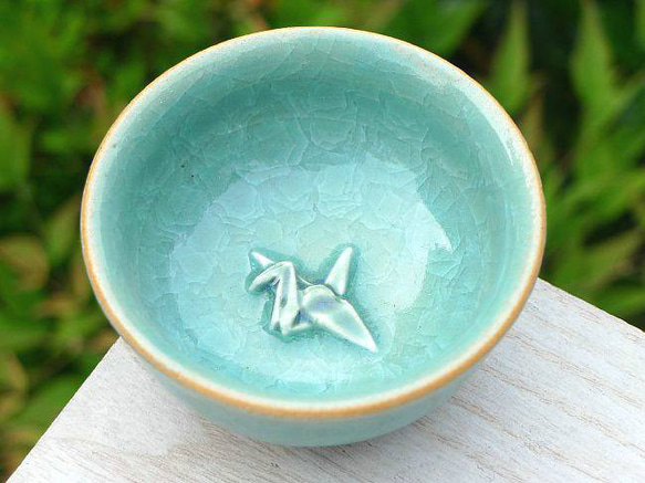 ぐいのみ 鶴 陶仙 おちょこ・ぐい呑み・徳利 松韻堂 通販 14202210