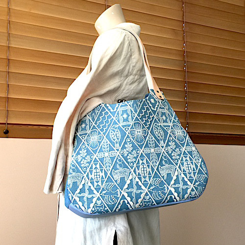 creema限定、ミナペルホネンのシンフォニー、がま口ショルダーバッグ