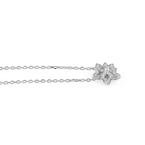 お花をモチーフしたネックレス C0221-3（4週間発送） ネックレス