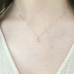 <Tropfen>Gold Drop Necklace / K10×SV925 ≪送料無料≫ KY-026N 5枚目の画像