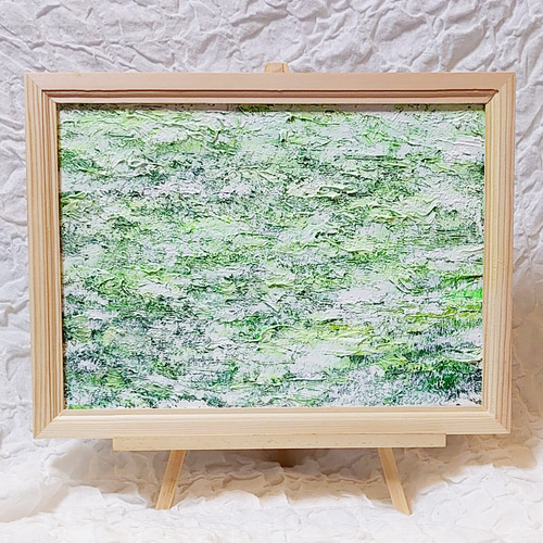 油絵 油彩 油彩画 絵 絵画 【青いかすみ草】 | HIROSHI1990