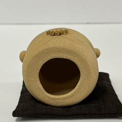 帶氣墊的圓臉地藏（非常小）O-158 Ceramic / Jizo / Jizo 第8張的照片