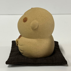 帶氣墊的圓臉地藏（非常小）O-158 Ceramic / Jizo / Jizo 第7張的照片