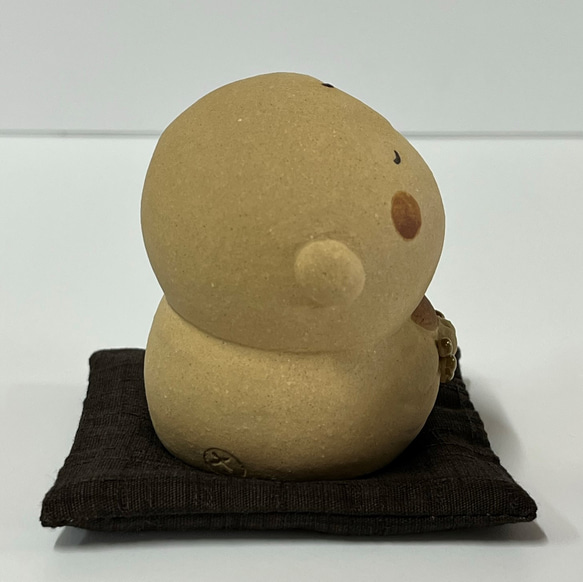 帶氣墊的圓臉地藏（非常小）O-158 Ceramic / Jizo / Jizo 第5張的照片