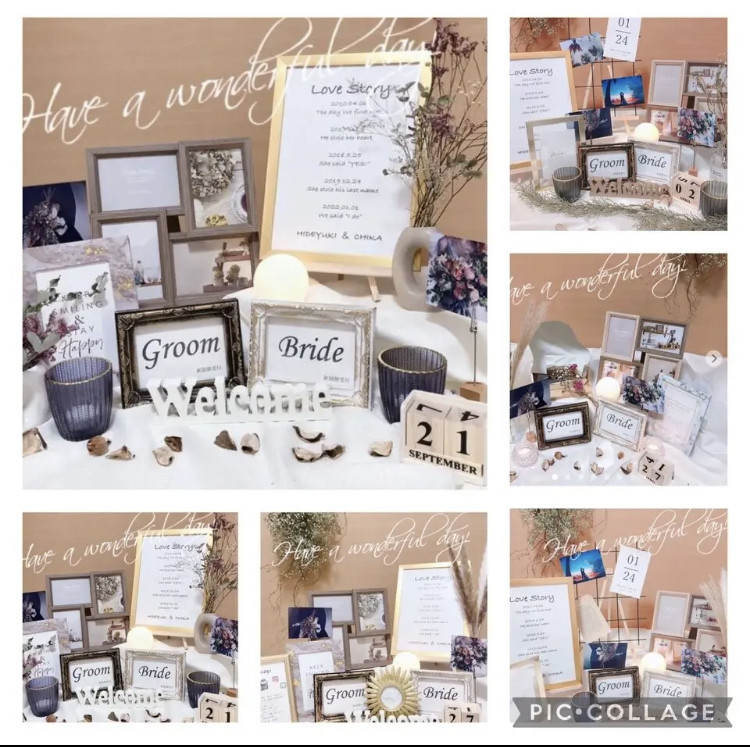 ごん様❣️ウェルカムスペース まとめ売り 結婚式 セット ウェルカムボード ウェルカムスペースセット 結婚式 ウエディング まとめ売り