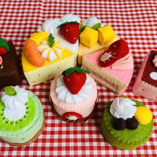 フェルト おままごと ケーキセット おもちゃ・人形 mofu.mofu 通販