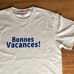 BONNES VACANCES! ロゴTシャツ 【アシッドブルー】【オートミール】 9枚目の画像