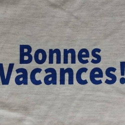 BONNES VACANCES! ロゴTシャツ 【アシッドブルー】【オートミール】 10枚目の画像