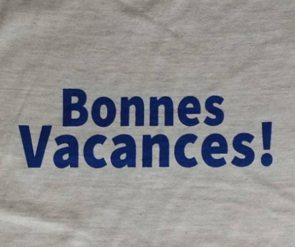 BONNES VACANCES! ロゴTシャツ 【アシッドブルー】【オートミール】 10枚目の画像