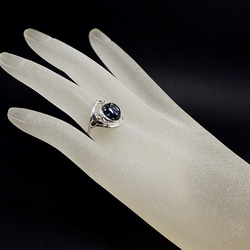 博爾德蛋白石設計戒指 14 號 * 天然石配件戒指 獨一無二的物品 * 第7張的照片