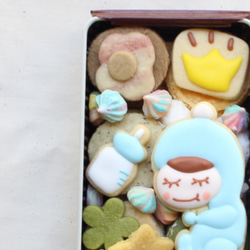 《名入れ可能、内祝、御出産祝に最適！》NEW BABY缶（手のひらサイズ） 8枚目の画像