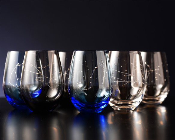 閃閃發光的水鑽【12星座玻璃杯】3種顏色可供選擇*可刻名字（需額外付費） 第4張的照片