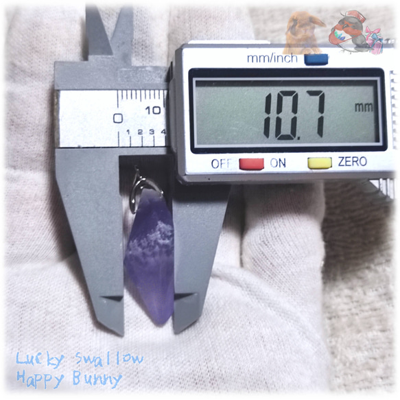 ◆ ” 紫陽花の宝石 ” 特殊希少カラー すみれ色 フローライト 結晶 蛍石 No.5185 12枚目の画像