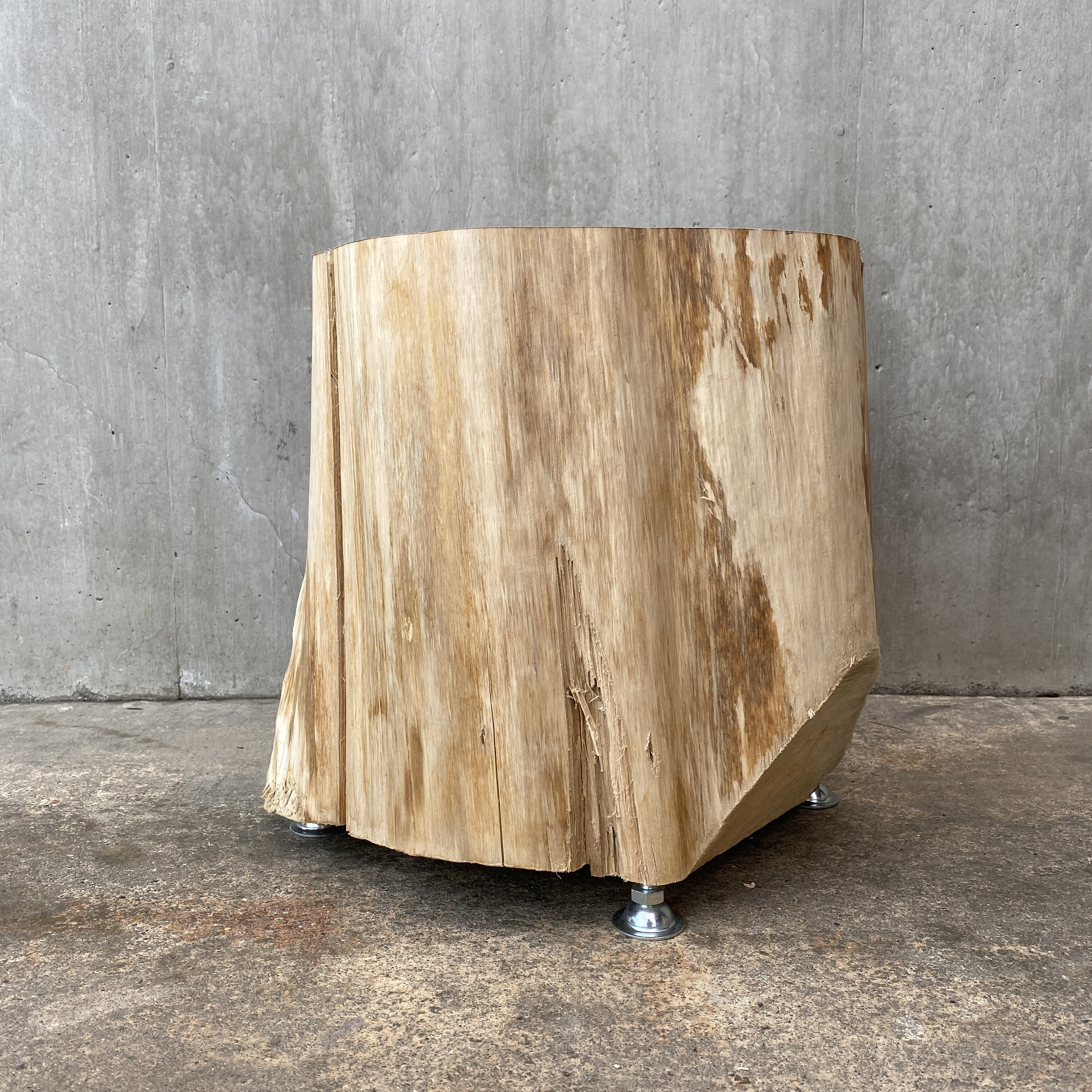 アウトレット安い 【ひのき切り株 スツール】サイドテーブル