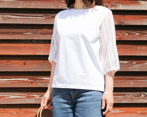 MACHATT レースTシャツ 白 BUTTERBEAR © レースTシャツ - ホワイト | ZARA Japan / 日本