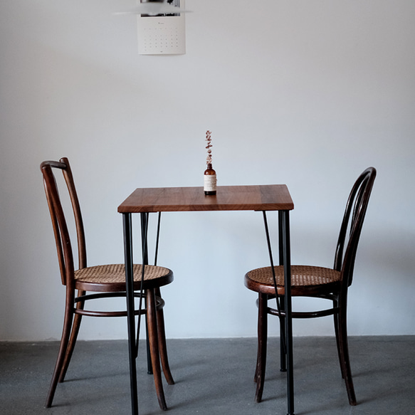 オーダーメイド 職人手作り テーブル 一人暮らし 食卓 机 パソコンデスク おうち時間 アイアンウッド 木製 家具 LR 3枚目の画像