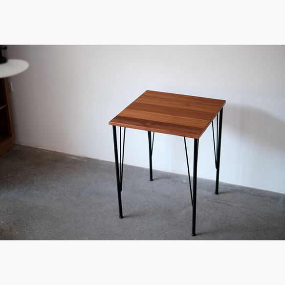 オーダーメイド 職人手作り テーブル 一人暮らし 食卓 机 パソコンデスク おうち時間 アイアンウッド 木製 家具 LR 1枚目の画像