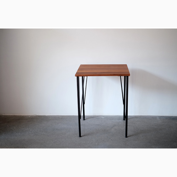 オーダーメイド 職人手作り テーブル 一人暮らし 食卓 机 パソコンデスク おうち時間 アイアンウッド 木製 家具 LR 5枚目の画像