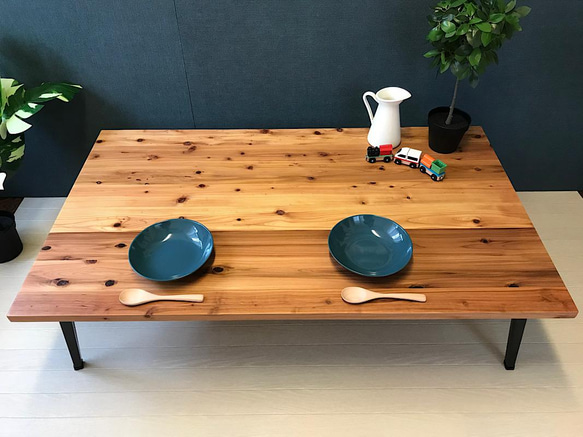 送料無料】 ローテーブル 長方形 120cm 80cm 34cm スギ