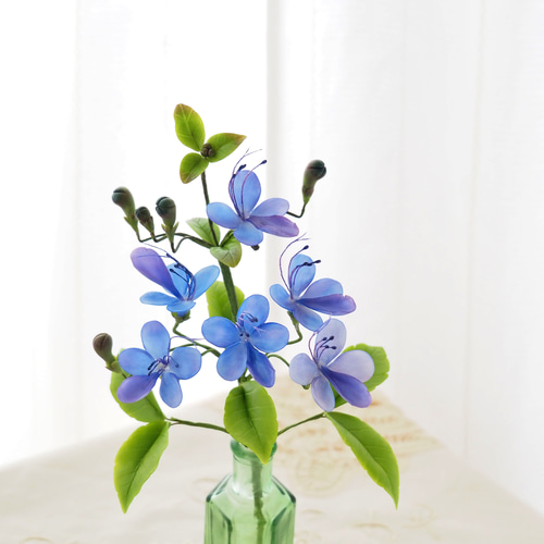 クレイフラワー♡フラワーリース♡花の妖精さん♡ハンドメイド 【公式