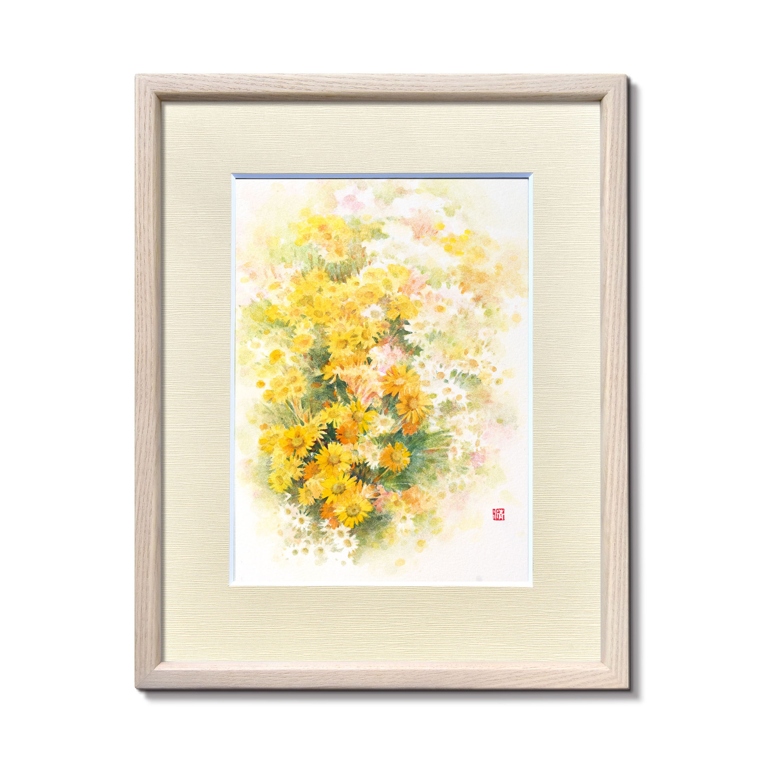 豊かな静けさ】水彩原画 額縁付き 一点物 特典付き ※Sold 絵画