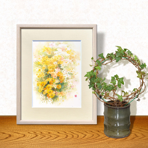 豊かな静けさ】水彩原画 額縁付き 一点物 特典付き ※Sold 絵画
