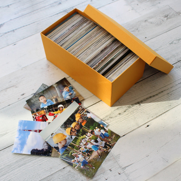 ケの日ボックス  写真収納ボックス 紙製 お道具箱 4枚目の画像