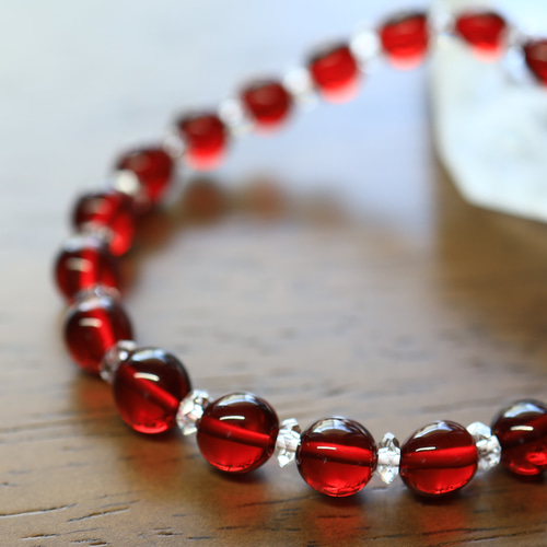 琥珀 20mm レッド ブルーアンバー ミルキー花琥珀 希少 巨大 ブレスレット goldstone_amber14_1