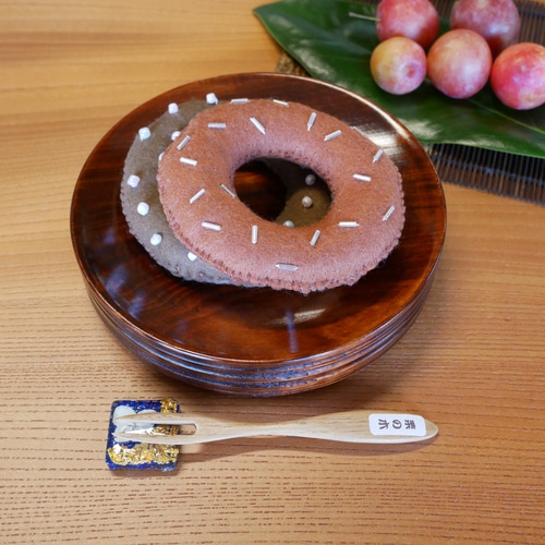 香川漆器*ま～るい〇マルチプレート〇約15㎝ 中皿 JAPAN