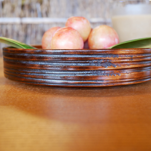 【メール便送料無料対応可】 香川漆器*ま～るい〇マルチプレート〇約15㎝ 中皿 JAPAN 工芸品