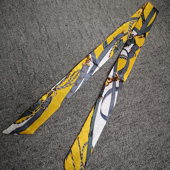 リボンスカーフ322#バッグスカーフ　スカーフ 5枚目の画像
