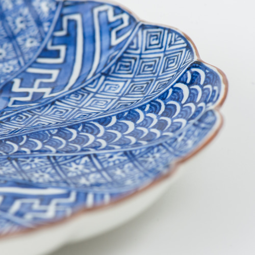 菊弁染付山水古紋 5.5寸皿 京焼 中皿 松斎窯 通販 14207081｜Creema