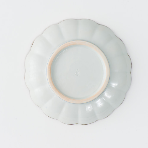 菊弁染付山水古紋 5.5寸皿 京焼 中皿 京焼・清水焼窯元 松斎窯 通販