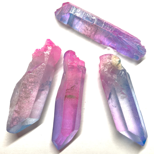 氷柱クリスタル＊ピンク&ブルー系カラー＊4本 天然石 JEWELBOX 通販 