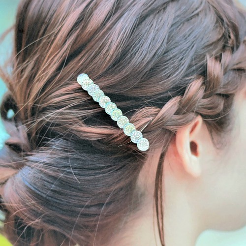 マーメイドのヘアクリップ オーロラカラー ヘアアクセサリー ヘア 