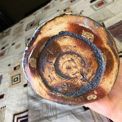 花瓶　壺　神の倉　陶器　手捻り　自然釉薬　ハンドメイド 4枚目の画像