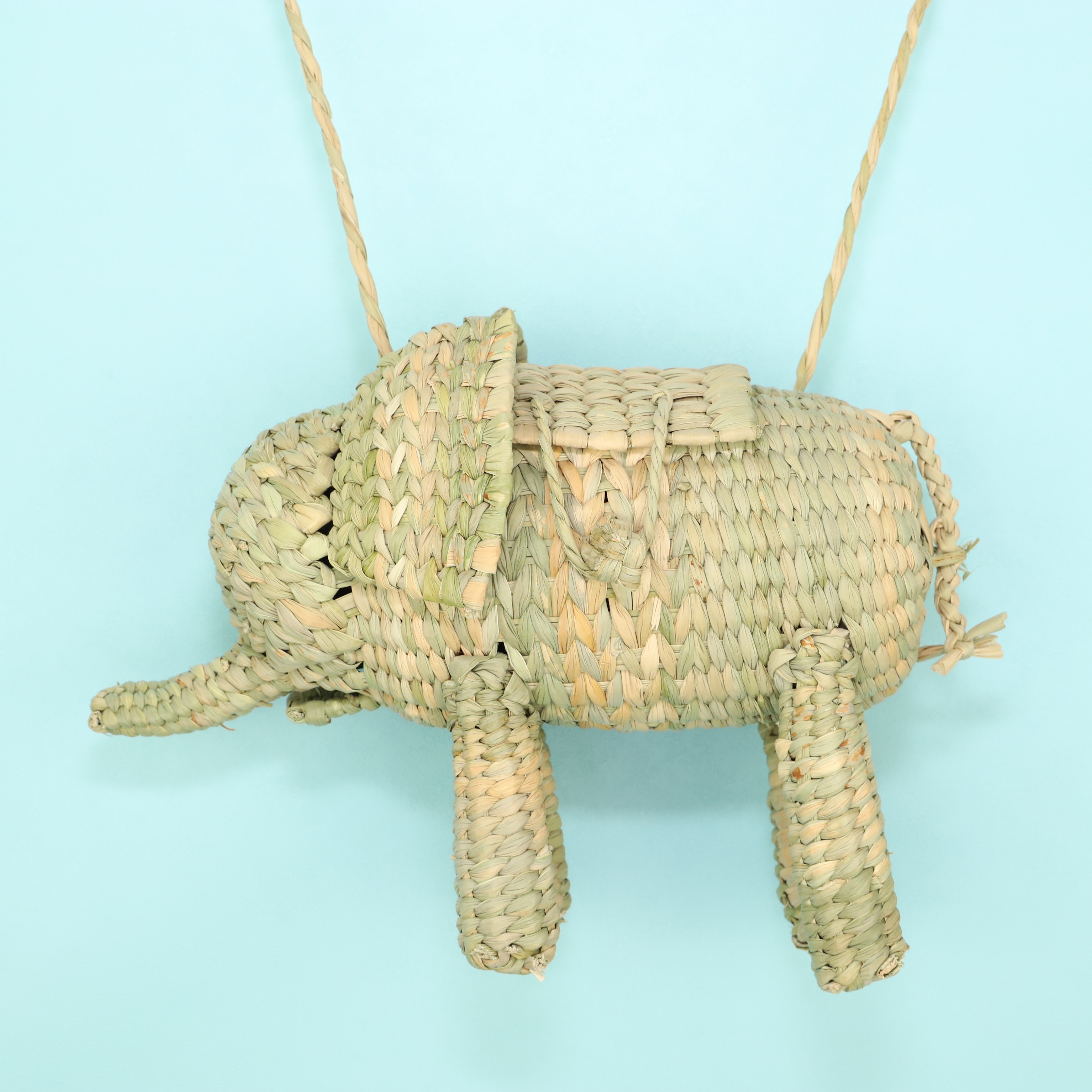 メキシコ手編み アニマルカゴバッグ☆象 エレファント 005 10,640円