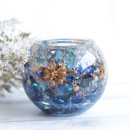 特別な贈り物に】「選べる12星座・満点の星空」桐箱のフラワー