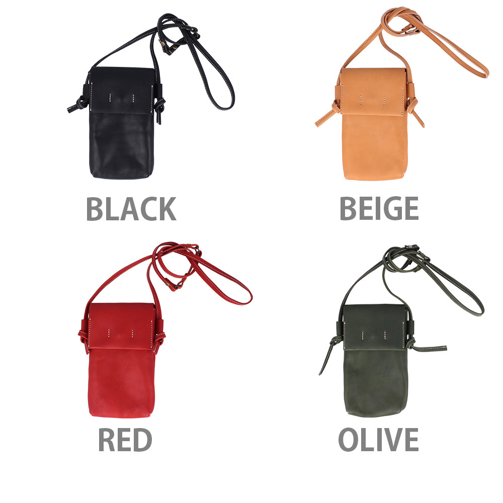 本革 スマホポシェット 栃木レザー 全7色 NC3414V