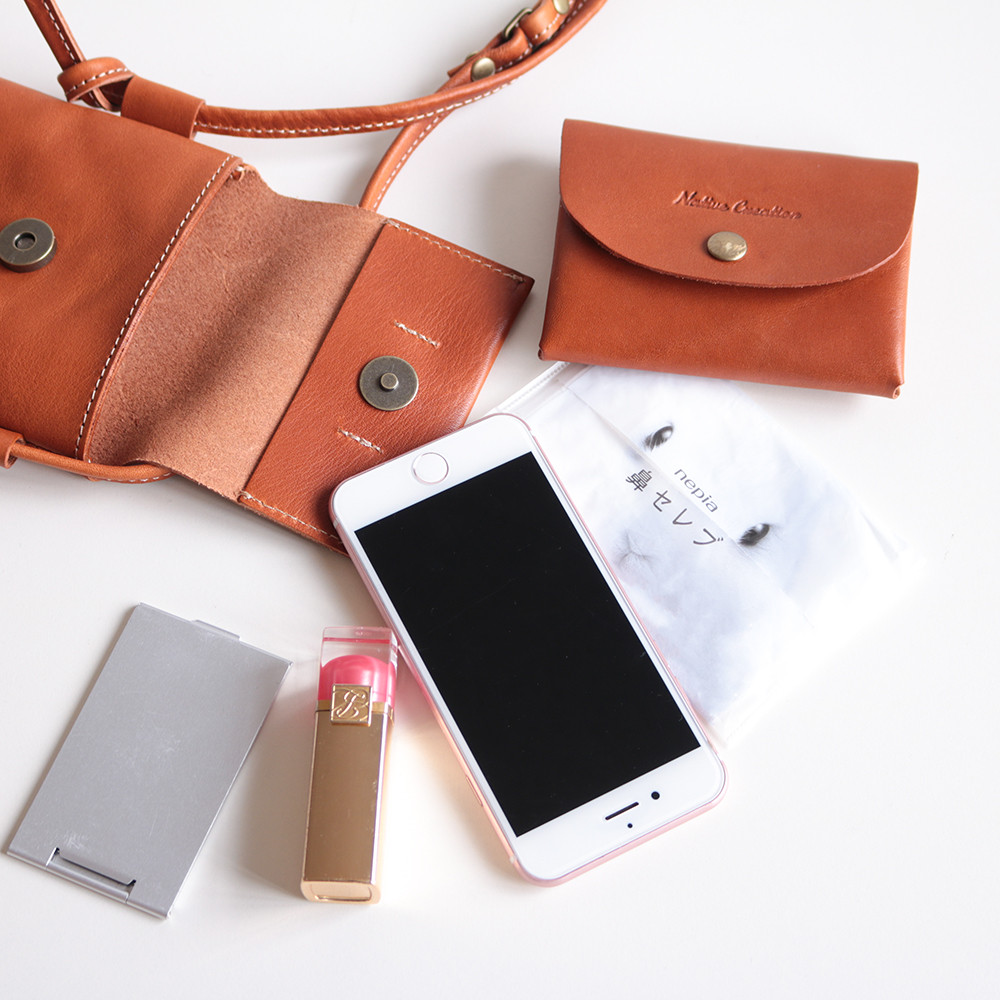 本革 スマホポシェット 栃木レザー 全7色 NC3414V