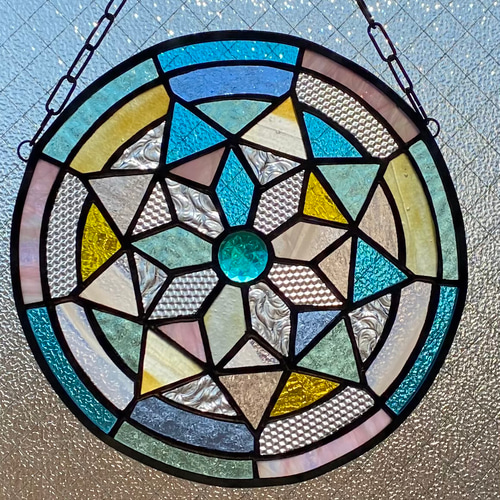 窓・壁かけ用ステンドグラス「大正ロマンを感じて」 その他インテリア