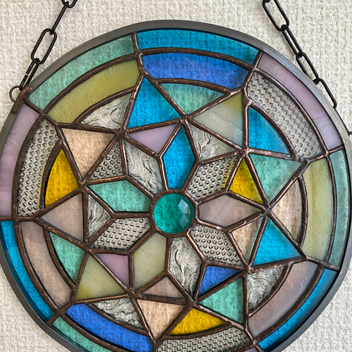 窓・壁かけ用ステンドグラス「大正ロマンを感じて」 その他インテリア