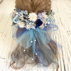 水色×イエロー　髪飾り　ヘッドドレス ゆめかわ 水色 髪飾り ヘッドドレス ヘッドドレス（アクセサリー