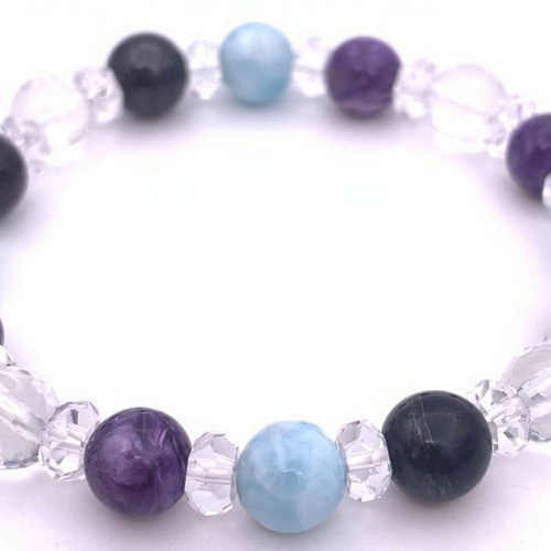 世界3大ヒーリングストーン☆天然石スギライト&ラリマー&チャロアイト