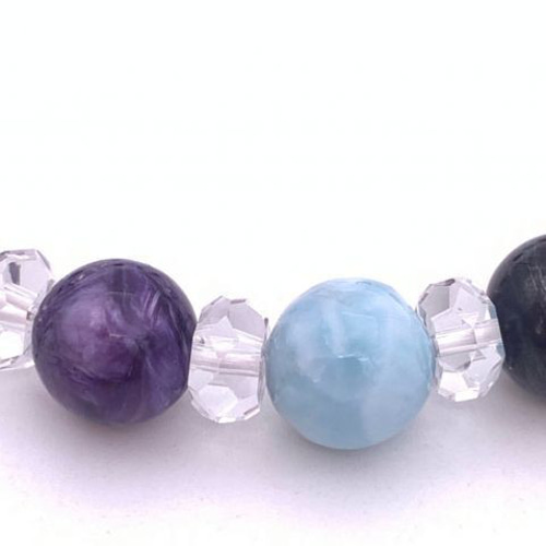 世界3大ヒーリングストーン☆天然石スギライト&ラリマー&チャロアイト