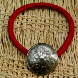 ＃H48  Singapura Coin Hair Elastic 5枚目の画像