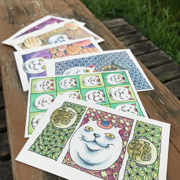 [原画]猫のポストカード[セット] 8枚目の画像