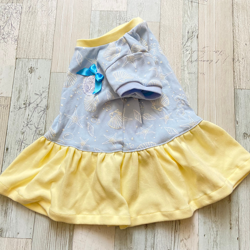 ☆ラメ加工で輝く貝殻♪ギャザーカットソー☆女の子☆トップス 子供服  